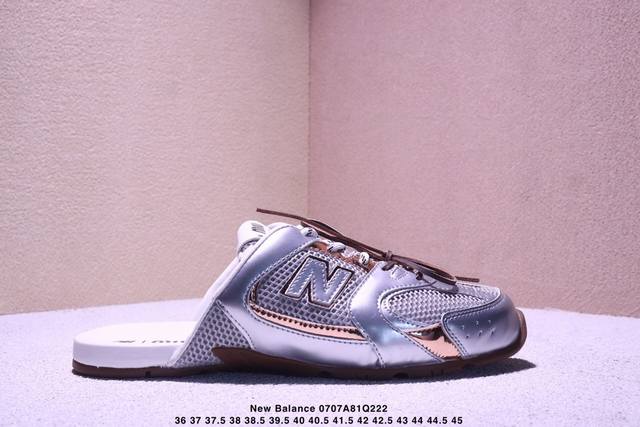 New Balance X Miu Miu Nb 530 Sl Tanabata series suede mesh non-slip slippers Xm0