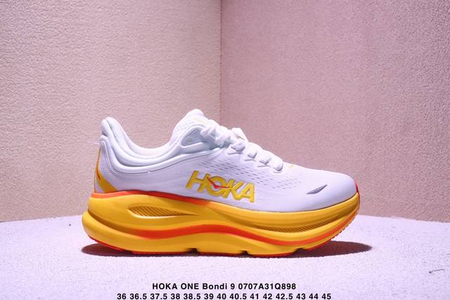 Corporate-level Hoka One One Bondi 9 Retro Comfortable Non-slip Wear-resistant