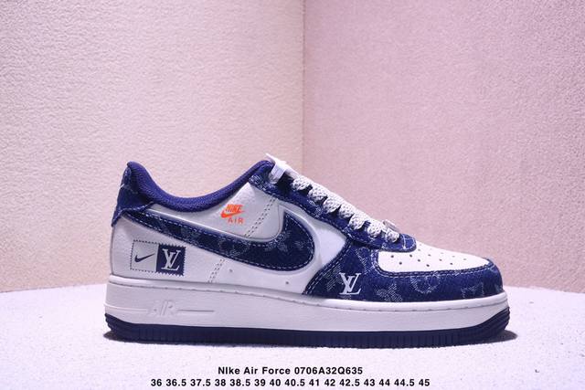 Limited sale overseas! Corporate-level Nike Air Force 1 '07 Low "Lv joint front