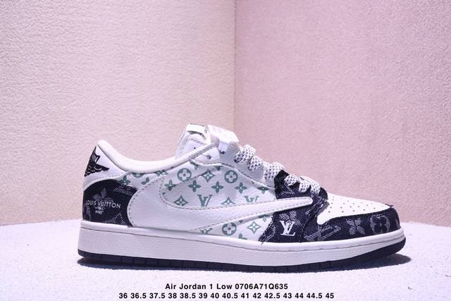 Travis Scott X Fragment Design X Jordan Air Jordan 1 Low Og Sp Lv joint "Black D