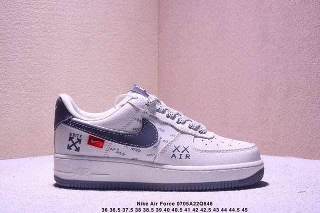 Limited sale overseas! Corporate-level Nike Air Force 1 '07 Low "Off-White co-b