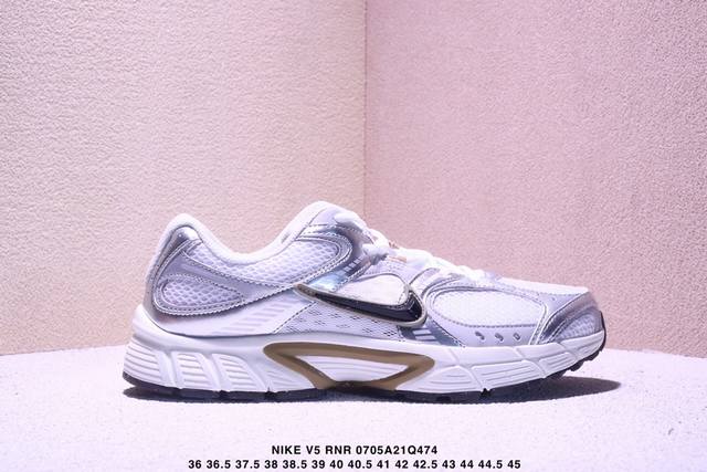 Corporate-level Nk V5 Rnr series white and brown Retro Y3K style comfortable an