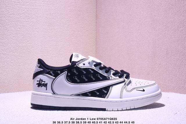 Travis Scott X Fragment Design X Jordan Air Jordan 1 Low Og Sp "Stussy co-brande