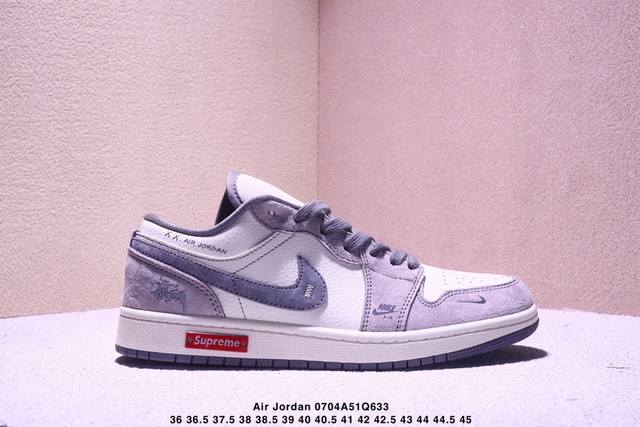 Nike Jordan Air Jordan 1 "Stussy joint gray, black and red label double spelling