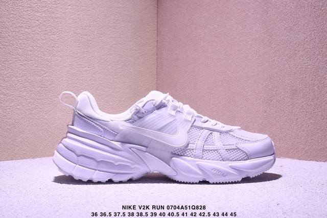 Corporate Nike V2K Run running shoes Retro style mesh breathable sports shoes g