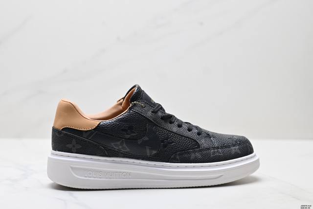Genuine Louis Vuitton Beverly Hills Cowhide Low-top Fashion Sneakers for Men Si