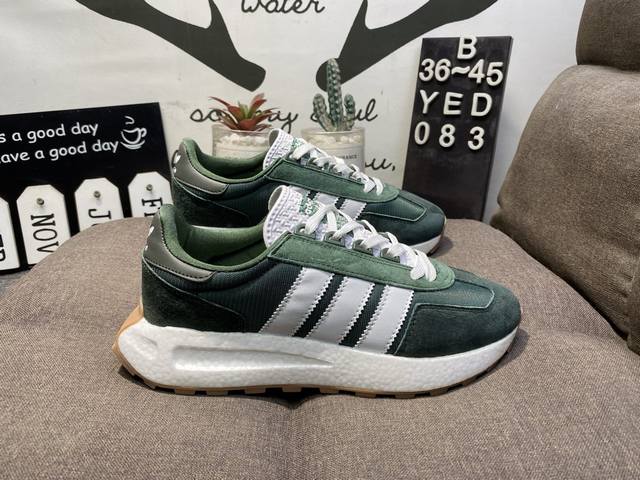 True half size Adidas Boost autumn new Retropy E5 popcorn sports casual shoes Ye