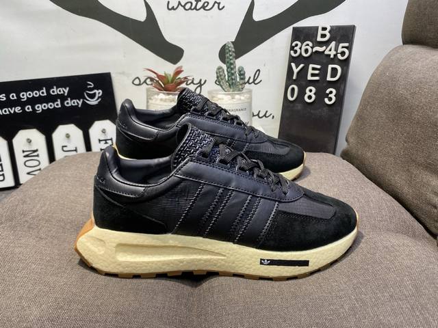 True half size Adidas Boost autumn new Retropy E5 popcorn sports casual shoes Ye
