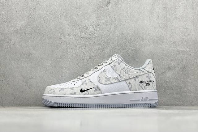Nike Air Force 1'07 Low Lv co-branded gray denim Air Force One low-top casual sn