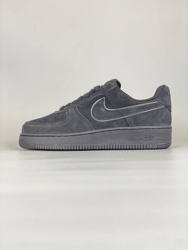 Nike Air Force 1 Low suede black edge Air Force One low-top sports casual sneake