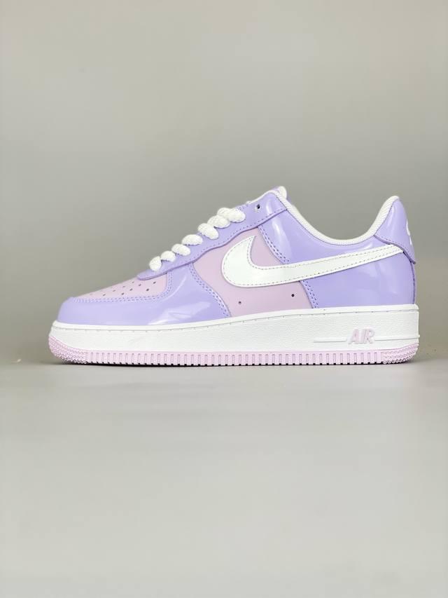 Nk Air Force 1'07 Low taro purple patent leather Air Force One low-top casual sn