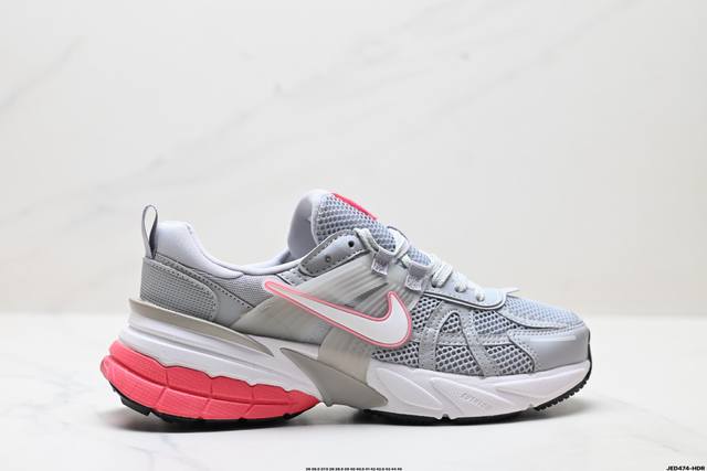 Corporate-level Nike V2K Run running shoes, retro style, mesh breathable sports