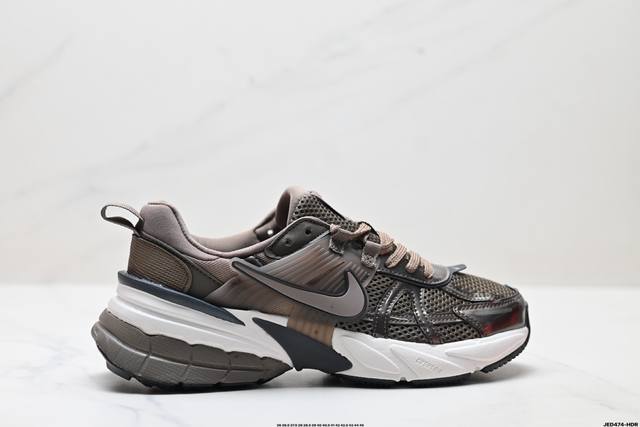 Corporate-level Nike V2K Run running shoes, retro style, mesh breathable sports