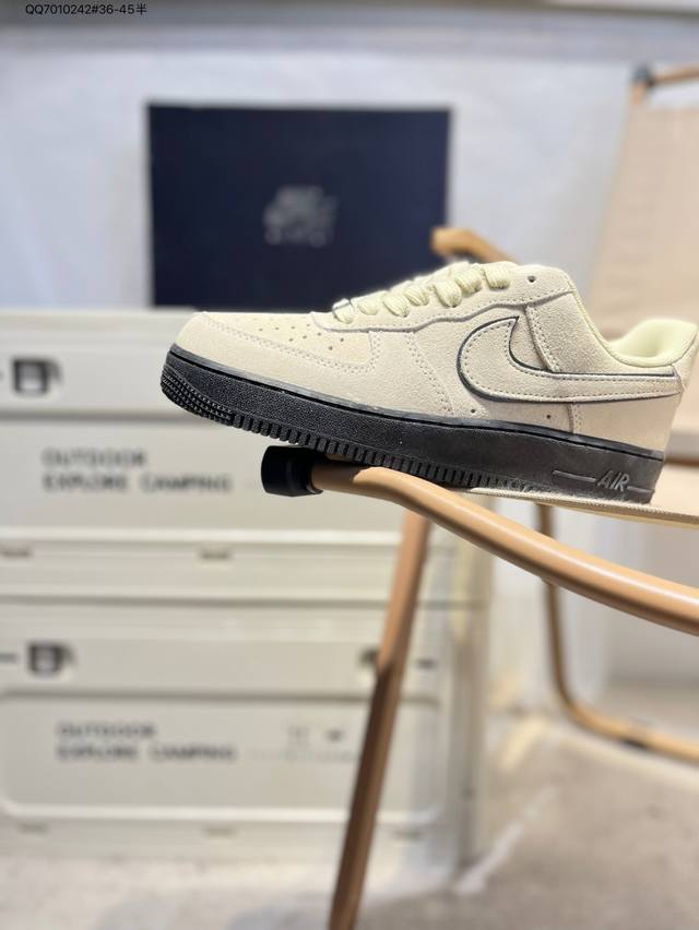 Nike Air Force 1 '07 Air Force One mesh mid-top versatile casual sports shoes.