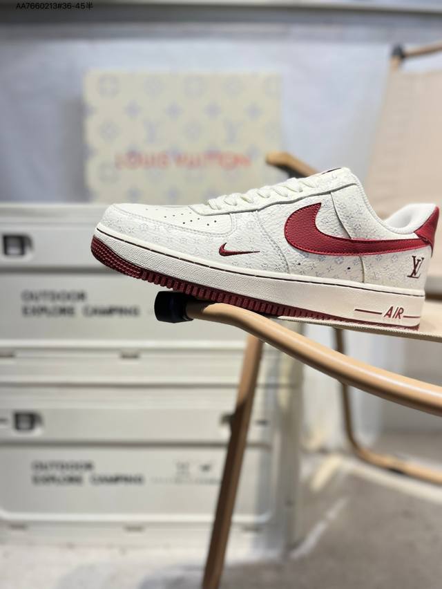 Lv X Nk Air Force 1'07 Low Air Force One Low-top Casual Shoes#Customized leather