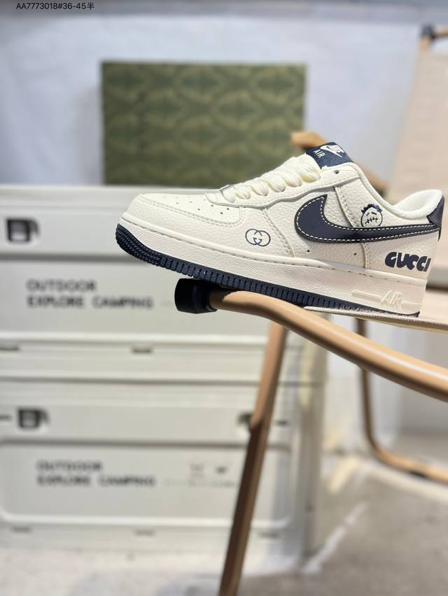 Gucci X Nk Air Force 1'07 Low Air Force One Low-top Casual Shoes#Customized leat