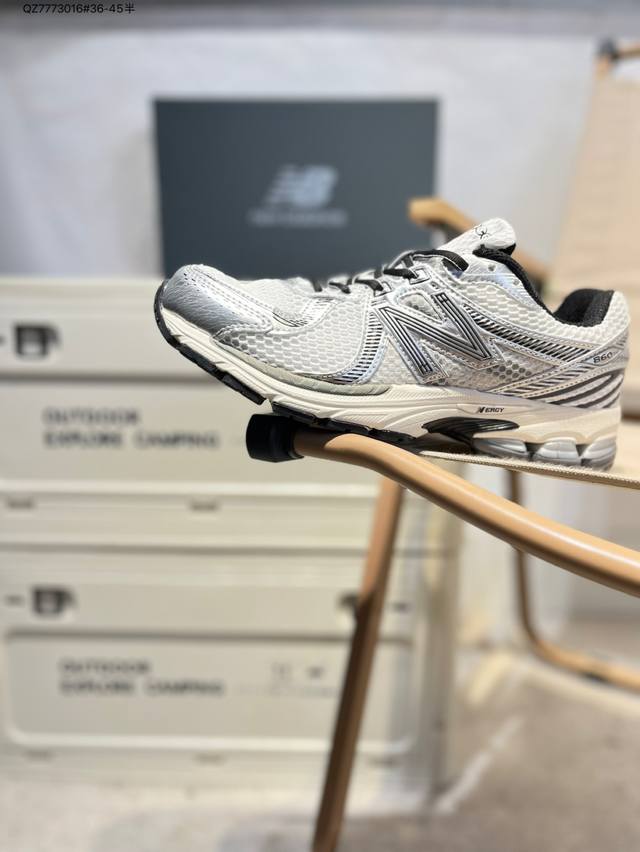 Nb New Balance Nb860V2 series retro daddy style leisure sports jogging#Using lea