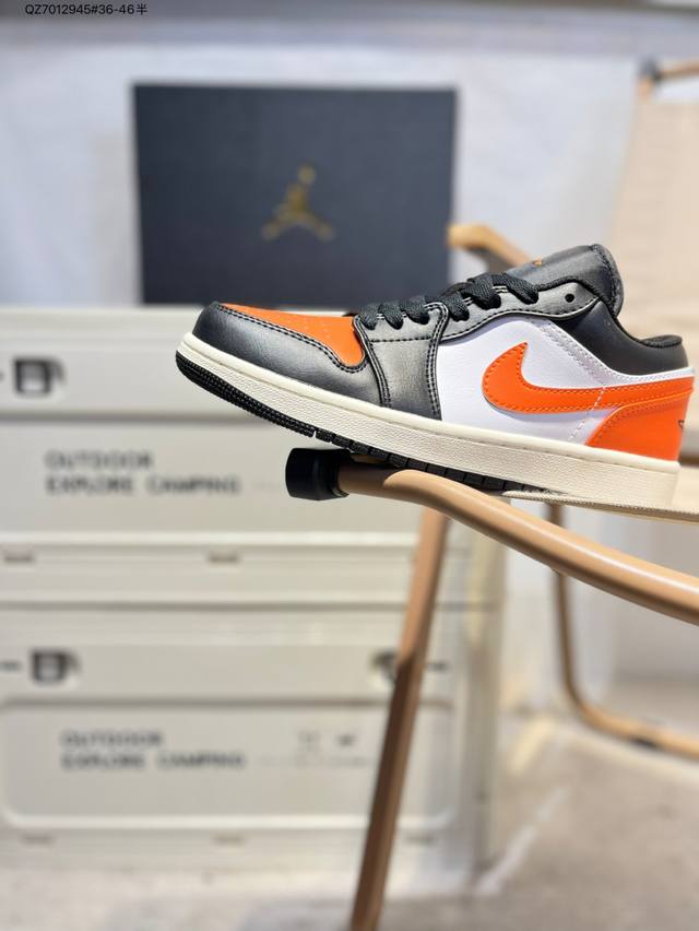 Company-level top-layer leather Jordan Air Jordan 1 Low Aj1 low-top series bask