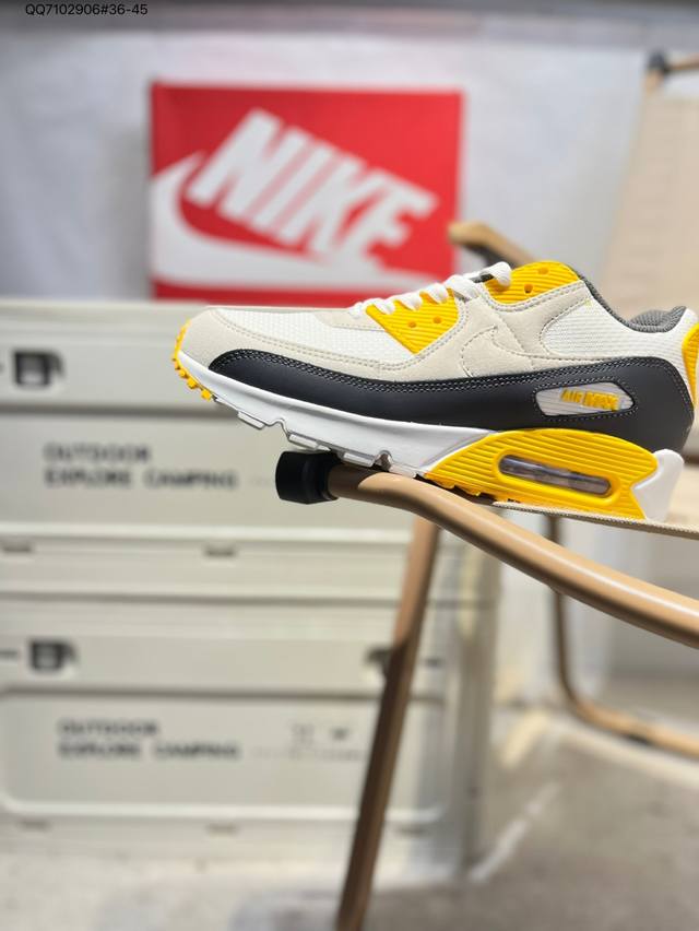 Nike Air Max 90 Classic Retro Small Air Cushion Shock-Relieving Running Shoes T