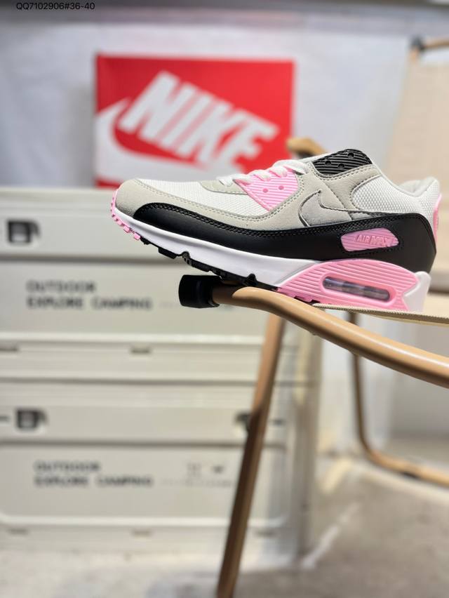 Nike Air Max 90 Classic Retro Small Air Cushion Shock-Relieving Running Shoes T