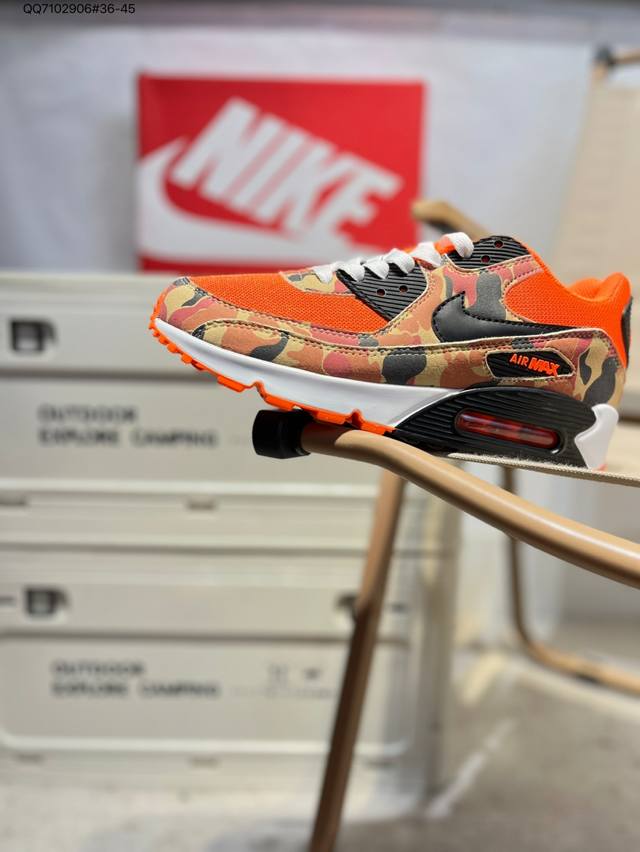Nike Air Max 90 Classic Retro Small Air Cushion Shock-Relieving Running Shoes T