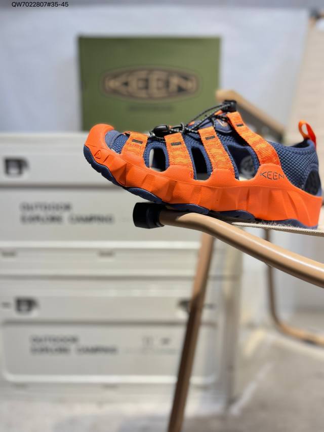 Popular outdoor casual shoe brand-Keen Uneek Flat-M flat-bottom braided elastic
