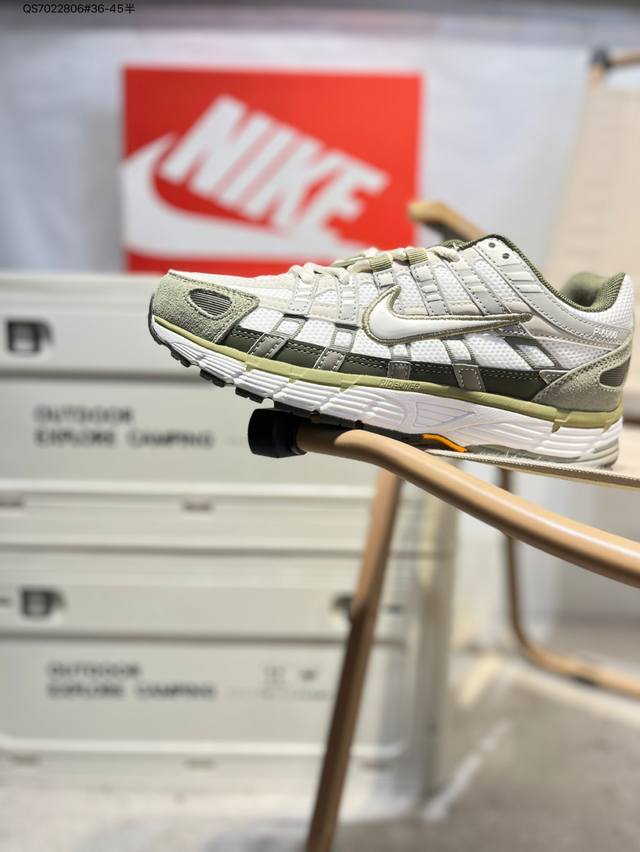 Nike P-6000 Laser Blue Retro technology personality sports dad shoes. The upper
