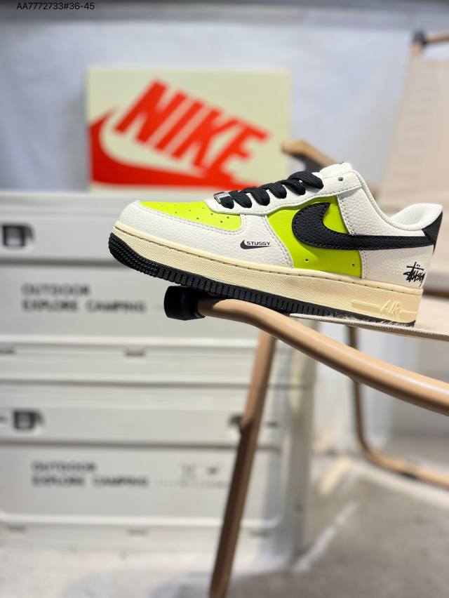 Stusi X Nk Air Force 1'07 Low Air Force One Low-top Casual Shoes#Customized leat