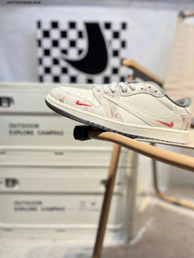 Corporate-grade top-layer leather Gucci x Jordan Air Jordan 1 Low Aj1 low-top s
