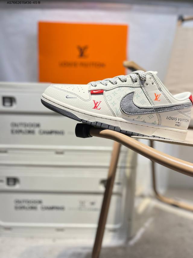 Lv X Nike Sb Dunk Low Produced by a big factory Highly recommended New color Ori