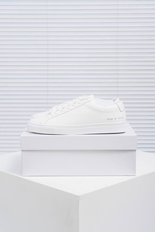 Core Private Common Projects Flat-headed white shoes Classic white shoes To achi