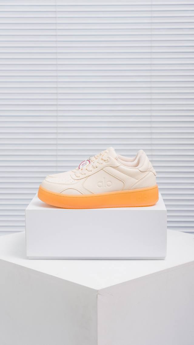 Core Private Alo25Ss New Spring and Summer Colorblock White Shoes Thick-soled Co