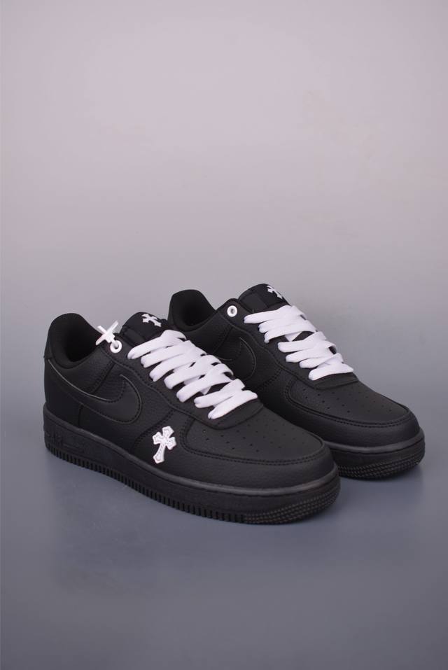 Nike Air Force 1 Low Chrome Hearts co-branded Original last and original cardboa