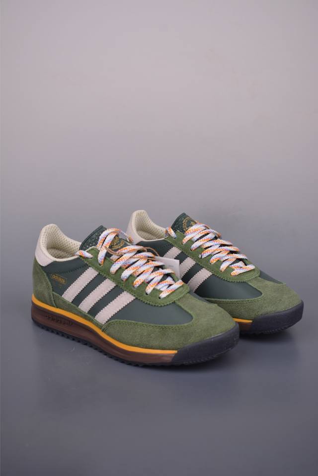 Adidas Originals Sl 72Rs Ultra-light and breathable retro jogging shoes The toe