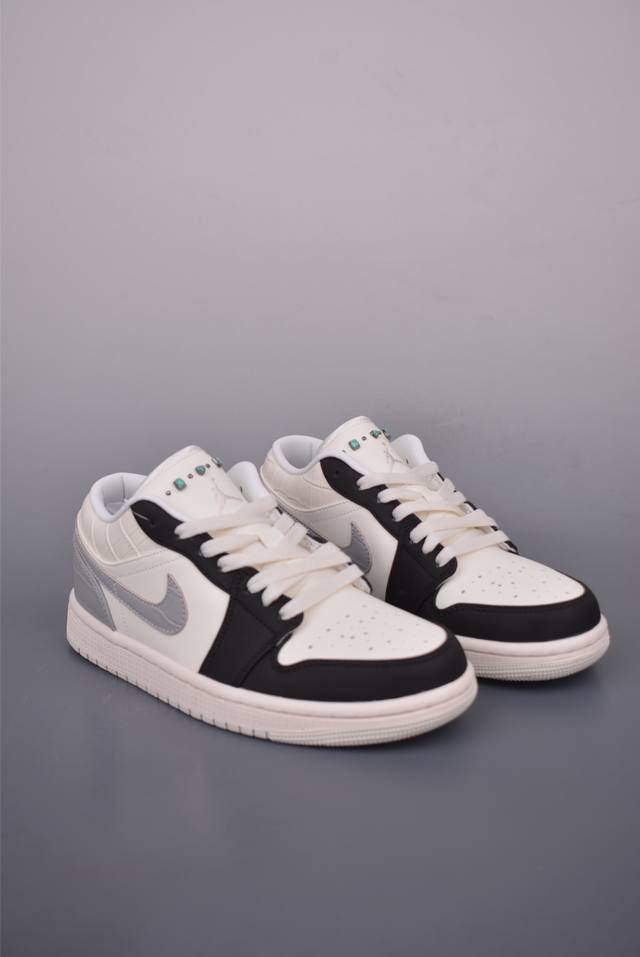 Air Jordan 1 Low Haze Pearl Aj1 Qiao 1 low-top casual sneakers synchronized offi