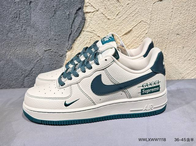 New product launch real shot Nike Af1 wheat strap Lv printing Pure original fac