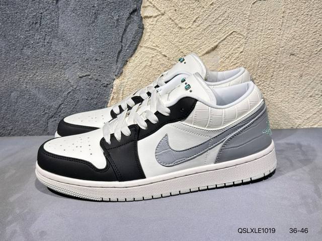 New product launch real shot Air Jordan 1 Low Aj1 Joe 1 meter gray low-top cult