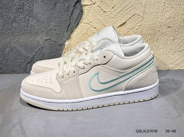 New product launch real shot Air Jordan 1 Low Low-top Blue Lemon Aj1 Jordan 1st