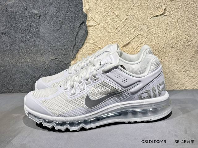 New product launch real shot Nike Air Max 2013 Nike retro breathable mesh Full-