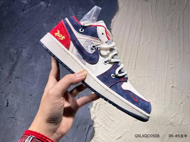 New product launch real shot Nike Air Jordan 1 Aj1 Qiao Yi mid-top casual sneak