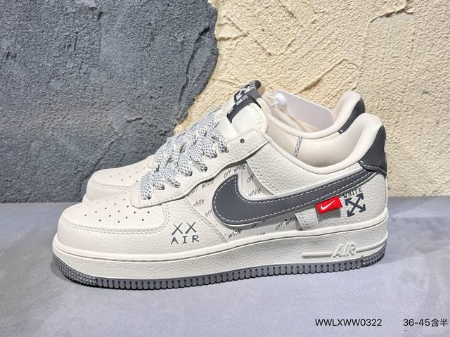 New product launch real shot Nike Af1 wheat strap Lv printing Pure original fac