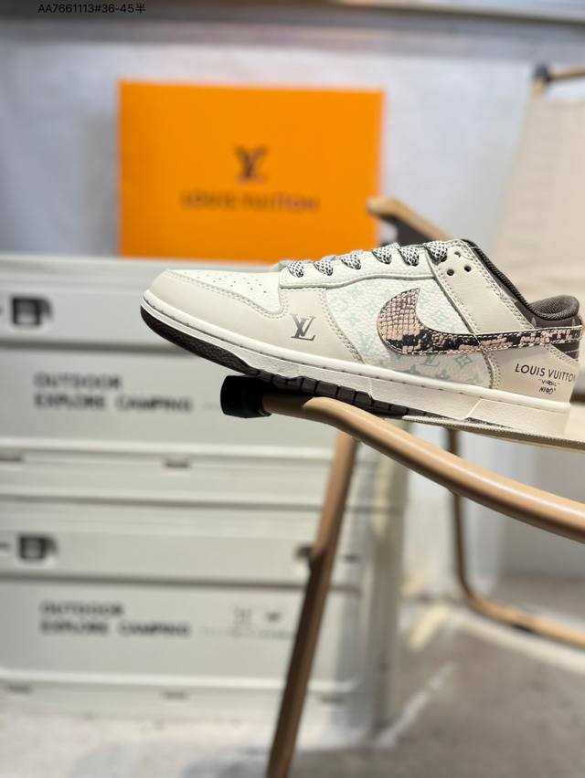 Lv X Nike Sb Dunk Low Made in a big factory Highly recommend the new color schem