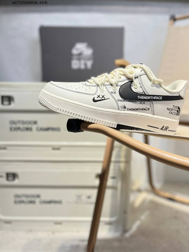 The North Face x Nike Air Force 1 '07 Air Force One versatile casual sports sne