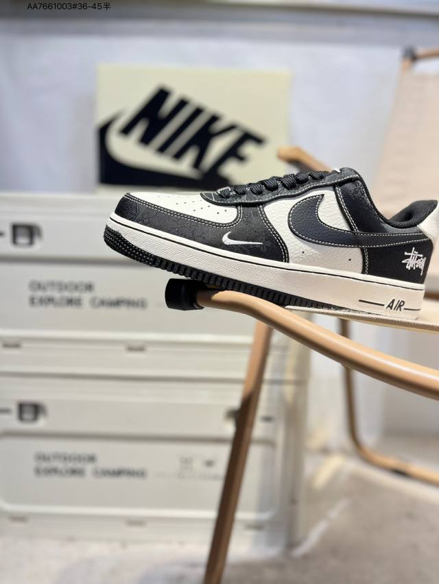 Stussi X Nk Air Force 1'07 Low Air Force One Low-top Casual Shoes#Customized lea