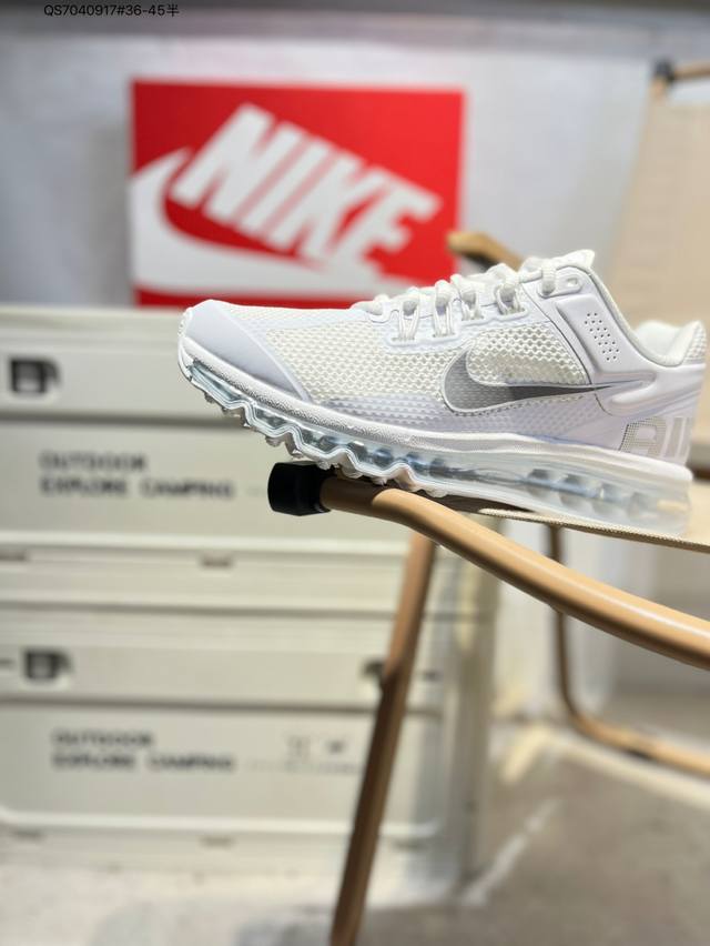 Nk Air Max 2013 Retro breathable mesh air cushion running shoes with full-length