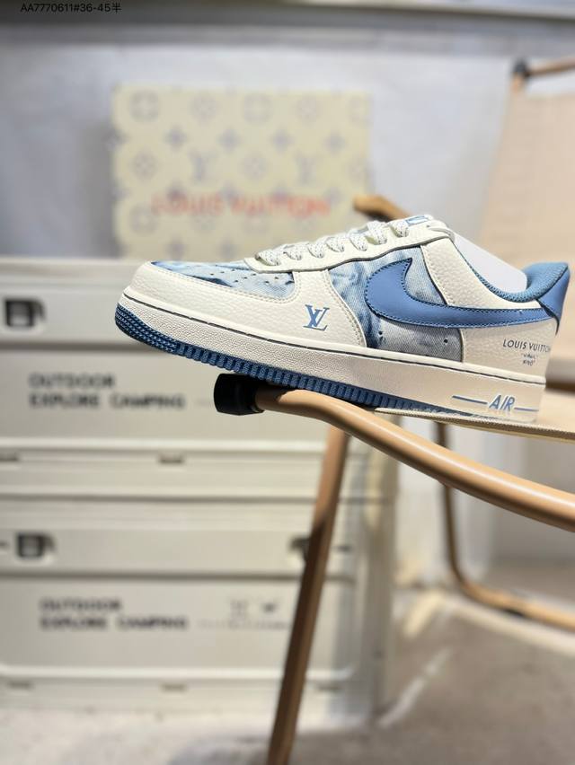 Lv X Nk Air Force 1'07 Low Air Force One Low-top Casual Shoes#Customized leather