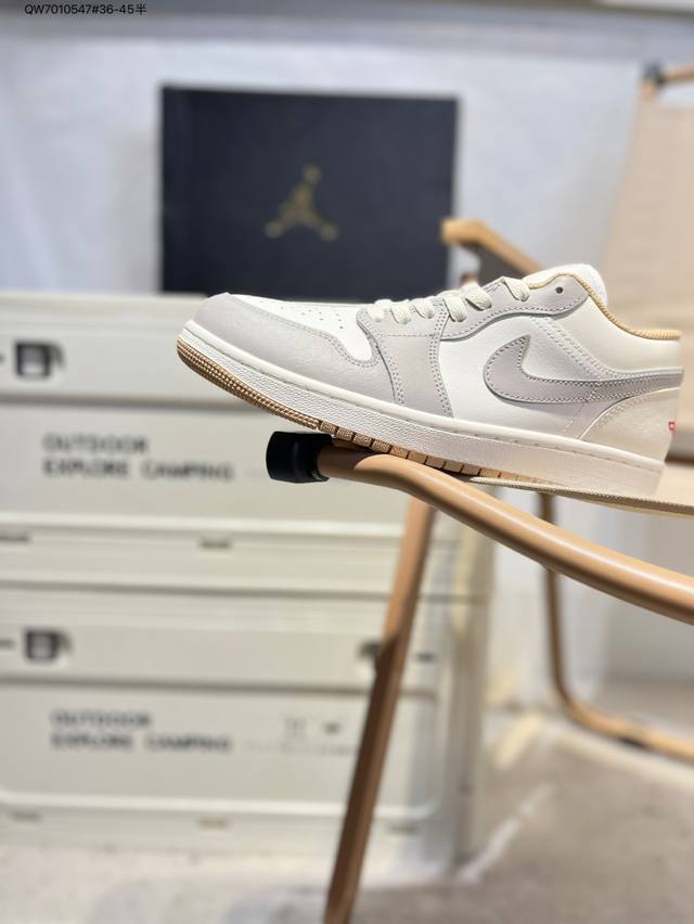 Company-level top layer leather Jordan Air Jordan 1 Low Aj1 low-top series bask