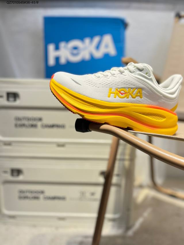 Hoka One One Bondi 9 Retro Comfort Non-slip Wear-resistant Low-top Mountain Outd