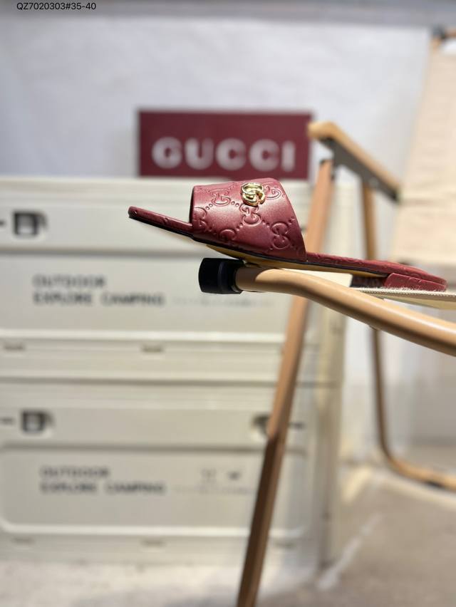 Gucci Chanel flat sandals G34087 Qz7020303#35-40 DDD