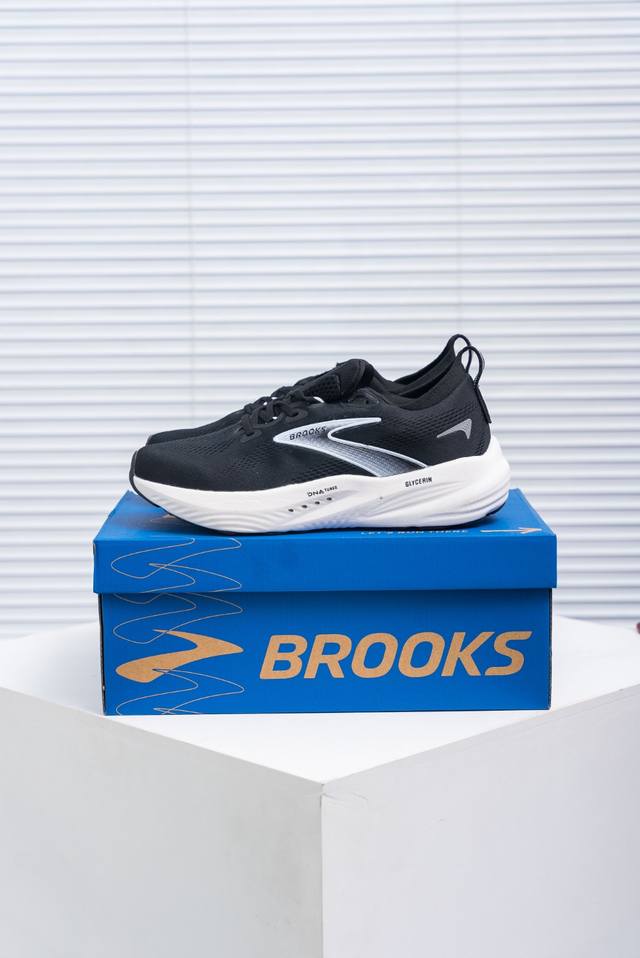 Core Private Brooks Glycerin 22 running shoes men's cushioning marathon jogging